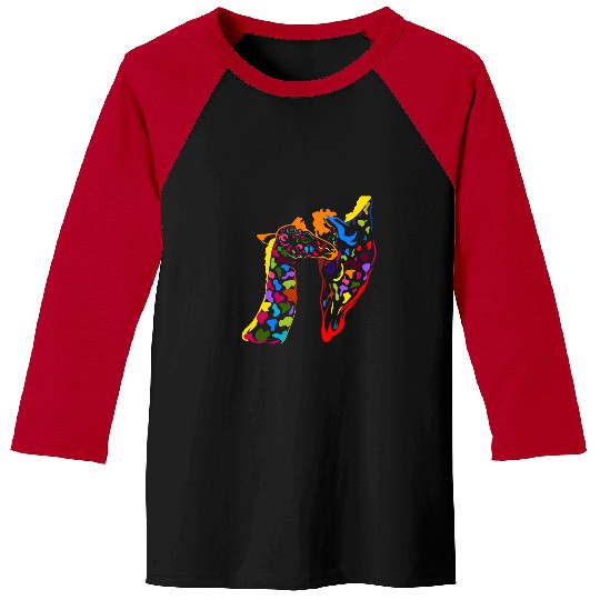 Giraffe Pet Mother Son daughter cute giraffes Baseball Tees