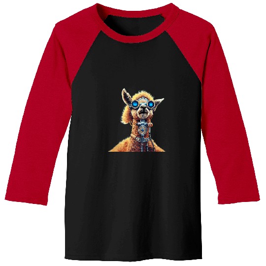 Llama Pet Steampunk Alpaca 21 Baseball Tees