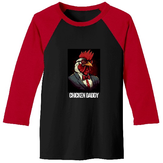 Discover Chicken Daddy Chicken Father Farmer Poultry Fathers Day Baseball Tees