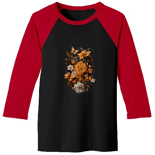 Discover vintages Flowers Floral Pressed Flower 220 Baseball Tees