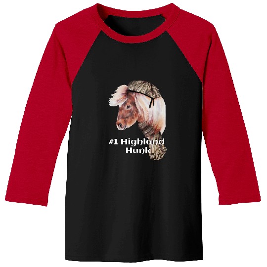 Horse Pet Funny Scottish Hunk Design Pony Horse In Scotland Tartan Baseball Tees