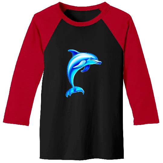 Dolphin Pet Enchanting Depths A Dolphins Dance Baseball Tees