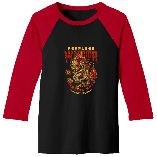 Dragon Pet Fabulous Fearless Warrior Martial Dragon Fight Club Graphic Baseball Tees