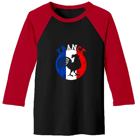 Chicken Pet French Flag Rooster French Pride French Roots France Flag Baseball Tees
