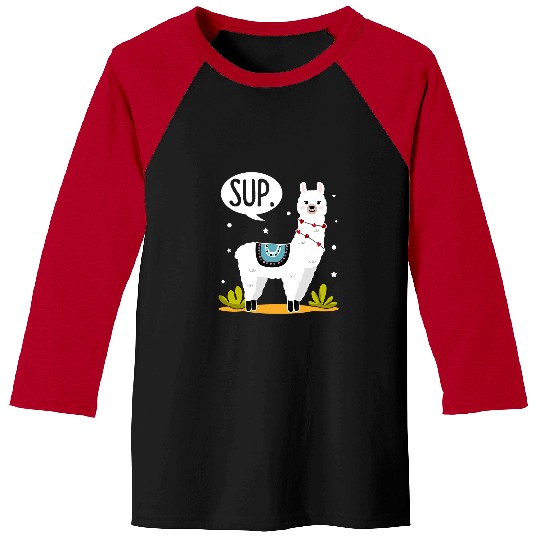 Llama Pet Sup Funny Alpaca Costume Llamas Lovers Baseball Tees