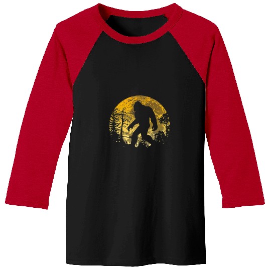 Bigfoot Pet Full Moon Hide and Seek Sasquatch Men Kids Baseball Tees