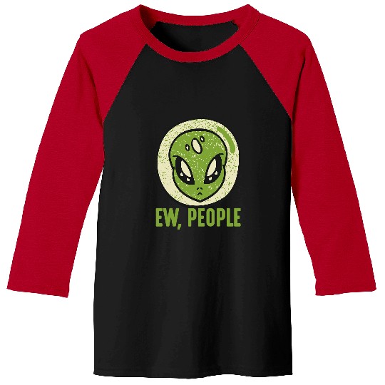 Aliens UFO EW PEOPLE Gifts for Alien 2UFO fans Baseball Tees