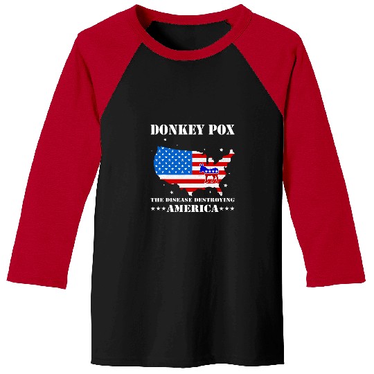 Donkey Pet America LoF Donkey Pox Baseball Tees