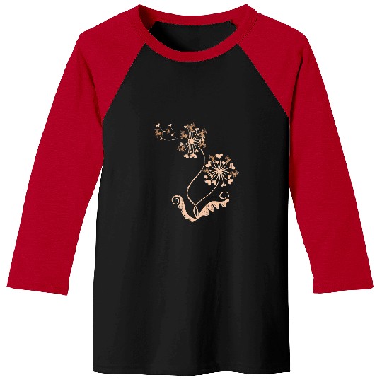 Donkey Pet Dandelion Farm Animal Lover Farmer Hearts Funny Baseball Tees