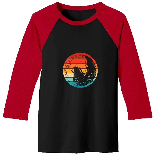 Horse Pet Gift Sunset With Ying Yang horse Pattern Baseball Tees