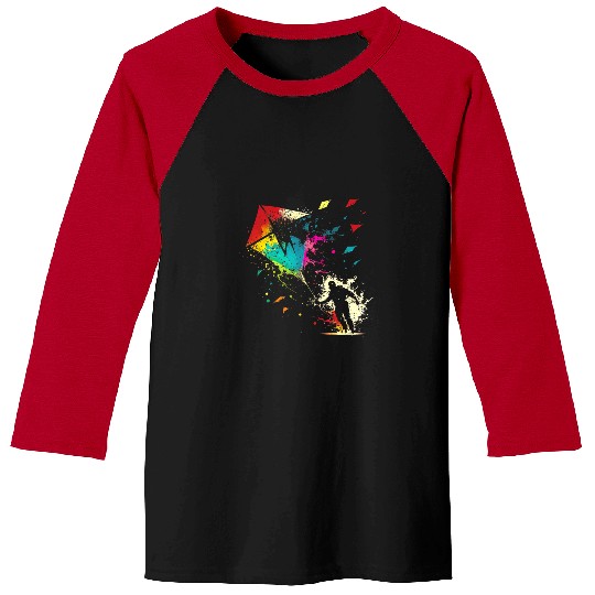 Dragon Pet Flying Dragon Delta Kite Splash Art Kite Flying Wind 3 Baseball Tees