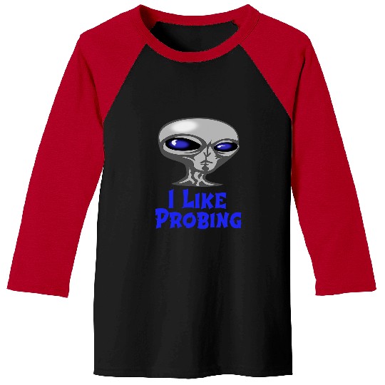 Aliens UFO From Oute Parts of Space or Underground Likes Probing Baseball Tees