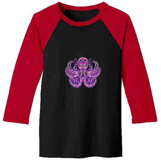 Octopus Pet Under The Sea Fantasy Baseball Tees