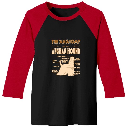 The Anatomy Of Afghan Hound Pet Lovers Gift Baseball Tees