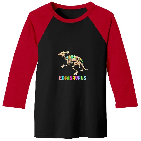 Dinosaur Pet Skull Kids Easter Dino Egg Hunt Dinosaur Skeletons Eggasaurus 2 Baseball Tees