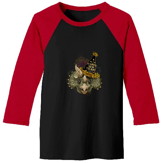 Dinosaur Pet New Year Triceratops Dinosaur New Years Eve Party Countdown111 Baseball Tees