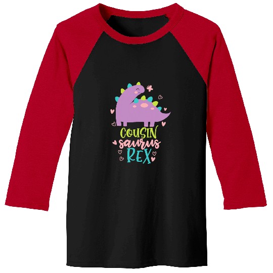 Dinosaur Pet Cousin Saurus rexs Dinosaur Kids 1 Baseball Tees