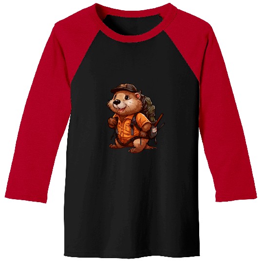Beaver Pet Mountaineering Hiking Baseball Tees