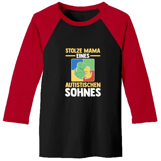 Autism Puzzle Mum Mother Son Autism Autist Autisten Baseball Tees