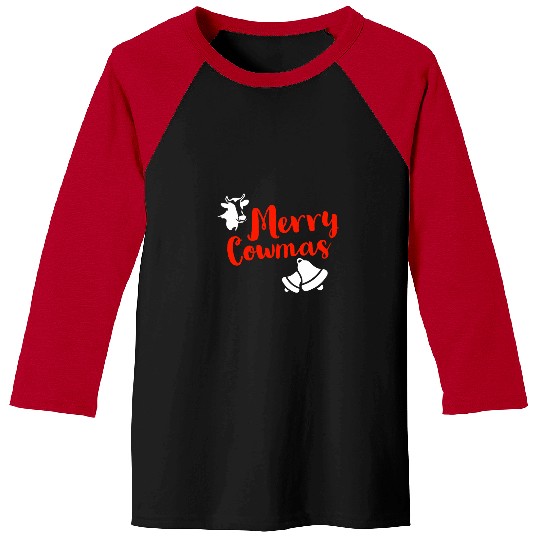 Cow Pet Merry Cowmas 2Merry Christmas Surprise Cow Cows Baseball Tees