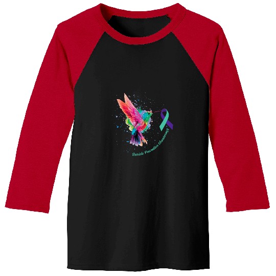 suicides Prevention 988 Sunflower Hummingbird Baseball Tees