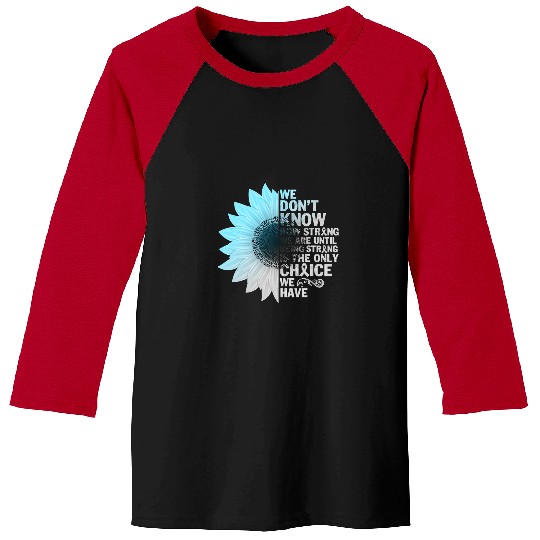 diabetess Ribbon t21 grey blue sunflower being strong warrior 88 Baseball Tees