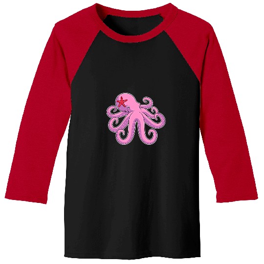 Octopus Pet Starfish Baseball Tees