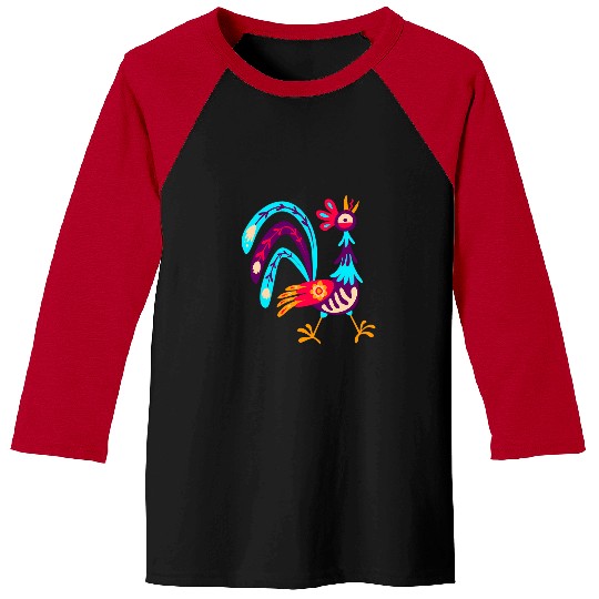 Chicken Pet Dia De Los Muertos Holiday Bird Baseball Tees