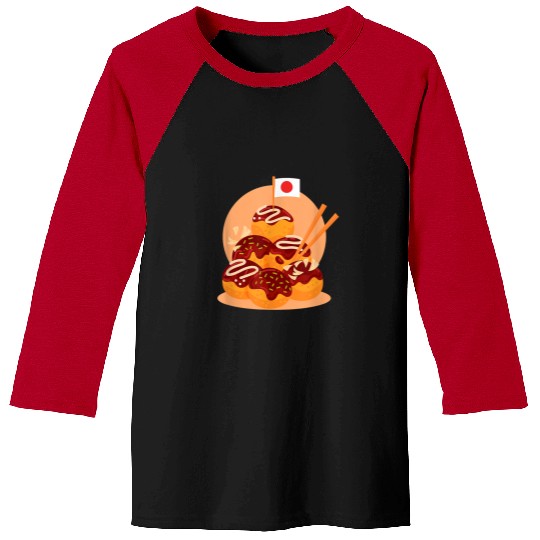 Octopus Pet Takoyaki squid Japan Asia Japanese fans Takoyaki Baseball Tees