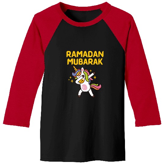 Unicorn Pet  Unicorn Ramadan Kareem Mubarak For Muslim Kids Baseball Tees