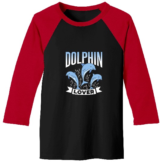 Dolphin Pet Gift Cute Girls Baseball Tees