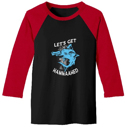 Shark Pet Lets Get Hammaahed Hammerhead Shark Marine Biologist Baseball Tees