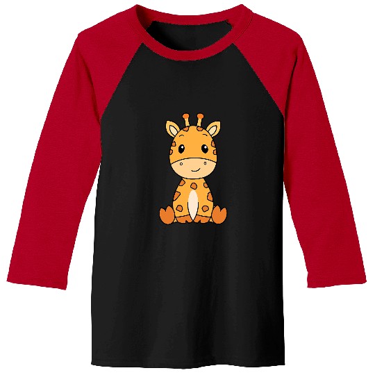 Giraffe Pet Cute Giraffe Baseball Tees