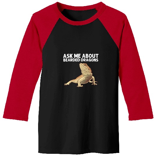 Bearded Dragon Pet For Men Women Lizard Lover Herpetology Baseball Tees