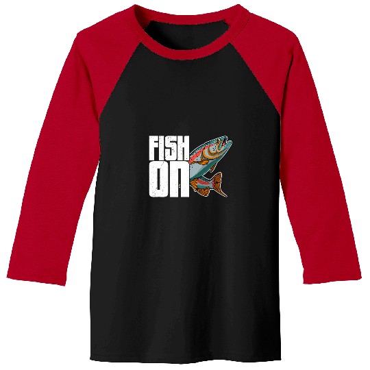 Fishing Fun Salmon Fish Fishing Holidays Scandinavia Norway 10 Baseball Tees