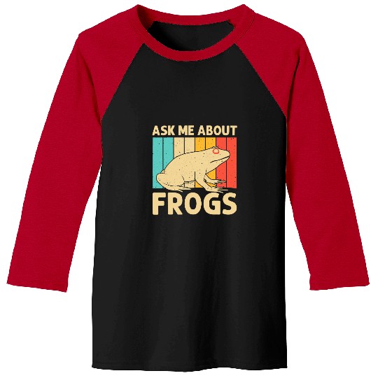 Frog Pet vintages Frog Design For Men Women Kids Cute Frog Toad Lovers 6 Baseball Tees