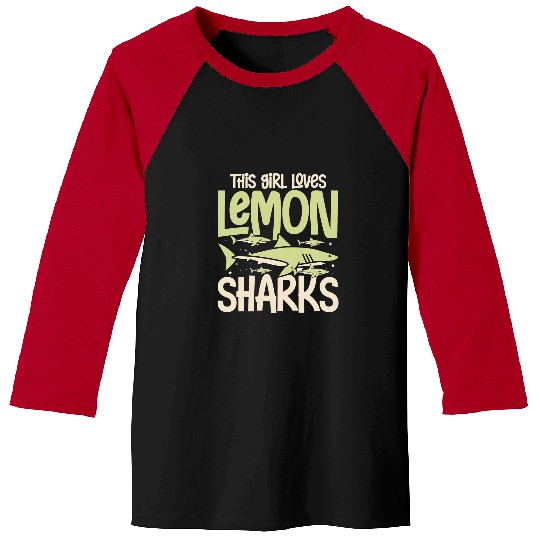 Shark Pet Lemon Shark Animal Tooth Funny Ocean 044 Baseball Tees