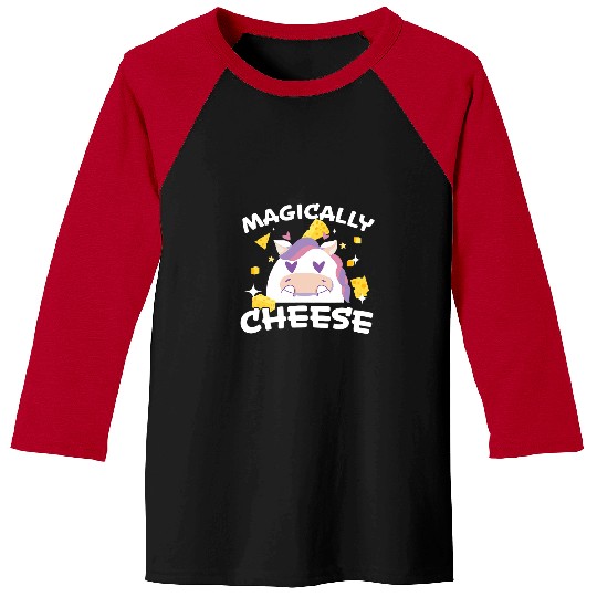 Unicorn Pet Magically Cheese Cheesy Lover Mozzarella Cheddar Baseball Tees