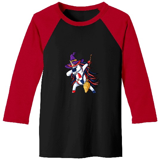 Unicorn Pet  Unicorn Witch Dominican Republic Halloween Baseball Tees