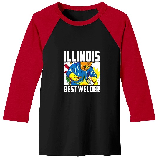 Welder Job Illinois bests Welder Ironworker Ironsmith Welding US State Baseball Tees