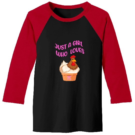 Chicken Pet Just a girl who loves chicken pot pie Baseball Tees