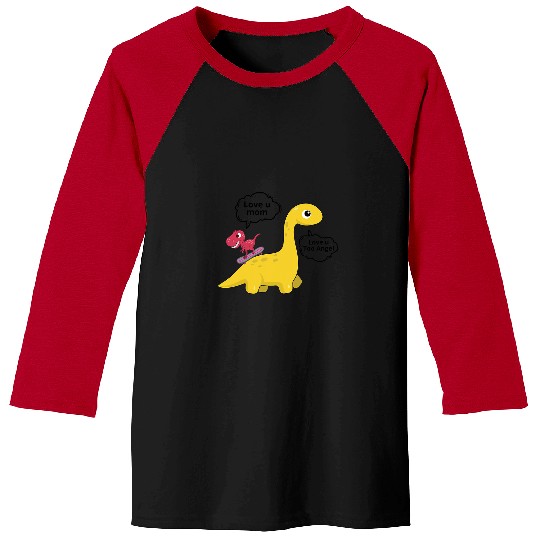 Dinosaur Pet Mom With Daughter Skateboarding Girl Skating Baseball Tees