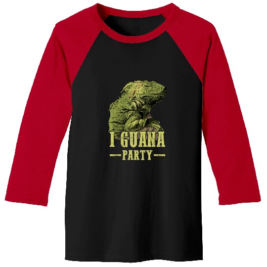 Iguana Pet hunter Party for boys Iguanas Iguana Lizard men Baseball Tees