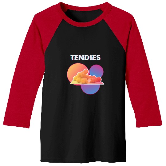 Chicken Pet Vaporwave Tendies Japanese Chicken Tender Baseball Tees