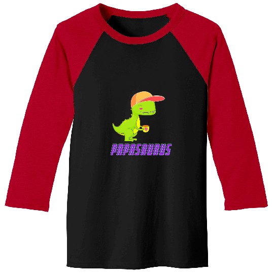 Dinosaur Pet Papasaurus T rexs Dinosaur Funny Fathers Day Baseball Tees