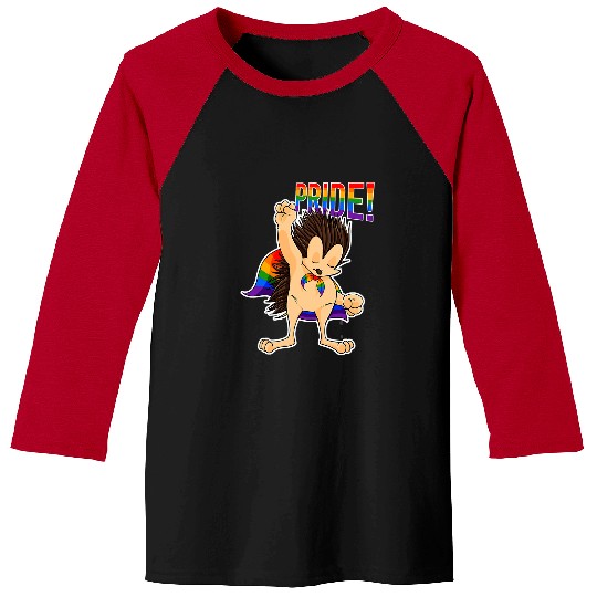 Hedgehog Pet LGBT Pride Hedgehogs I LGBTQ Flag I Rainbow Flag I Gay Pride Baseball Tees