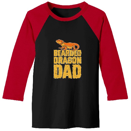 Bearded Dragon Pet Fathers Day Pet Animal Lover Daddy Reptile Baseball Tees