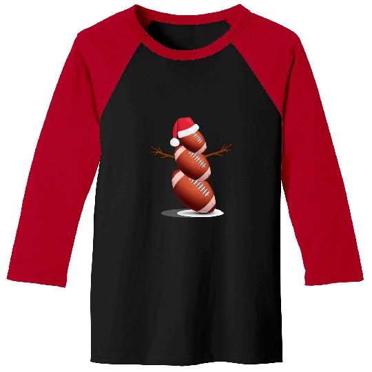 Sport Rugby Christmas Summer Rugby Snowman Party Baseball Tees