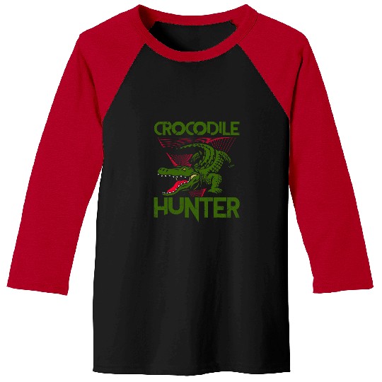 Alligator Pet Hunter Wildlife Lizard Alligator Reptile Predator 3 Baseball Tees