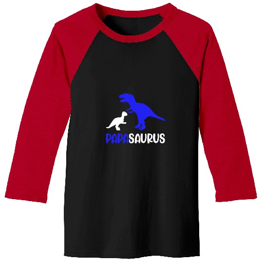 Dinosaur Pet Papasaurus Dad Papa Saurus Dinosaur Trex Fathers Day Idea Baseball Tees